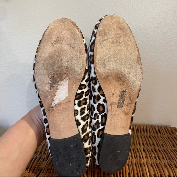 Alberto Moretti Loafers Women 37 Calf Hair Animal Print Flat Shoes US 6 Designer - Picture 7 of 8